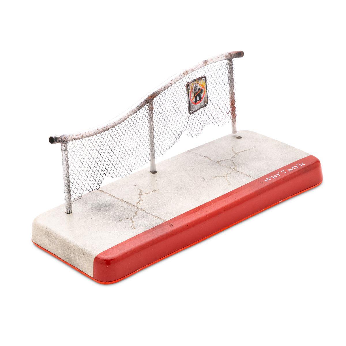 WhytMyk Concrete Fingerboard Ramp - High Tide Fence with Sidewalk for Skateboard Training | Perfect for Indoor & Outdoor Skate Practice, Backyard Skatepark Setup