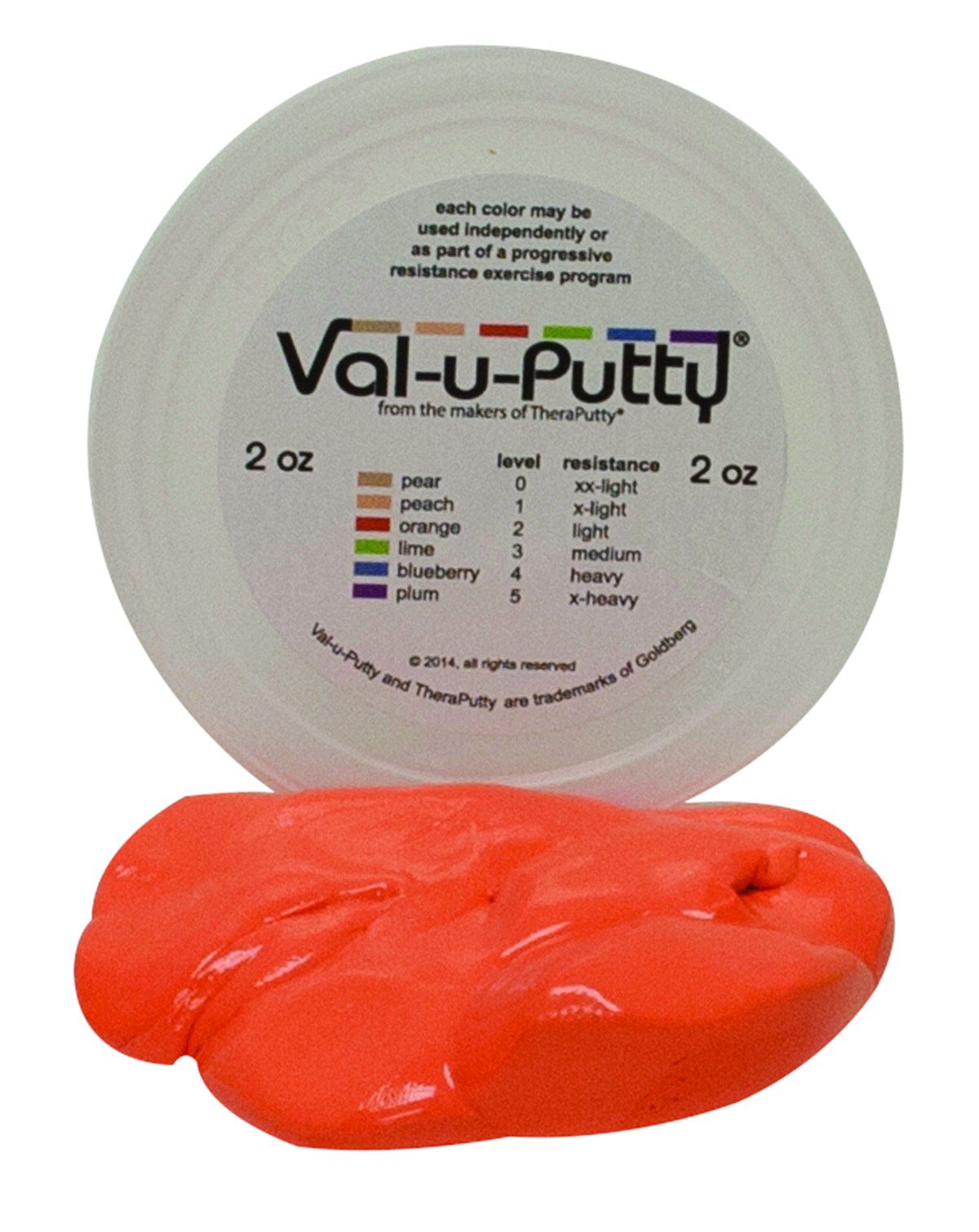 10-3902 Exercise Putty for Hand Therapy - Orange, 2 oz | Strengthen Grip & Relieve Stress | Perfect for Rehabilitation, Arthritis & Office Stress Relief