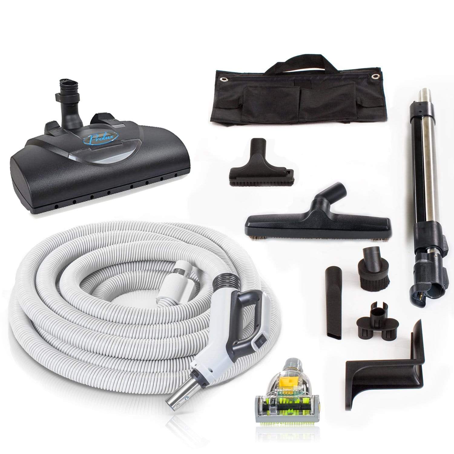 Prolux PLCCV12K Complete Central Vacuum System with Electric Hose Power Nozzle Kit - 25 Year Warranty - Ideal for Whole House Cleaning, Pet Hair Removal & Large Area Maintenance