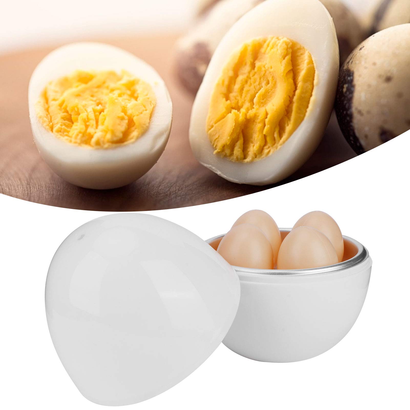 Electric Microwave Egg Cooker - 4 Capacity for Hard Boiled, Poached & Scrambled Eggs | Perfect for Breakfast Meal Prep & Quick Healthy Cooking