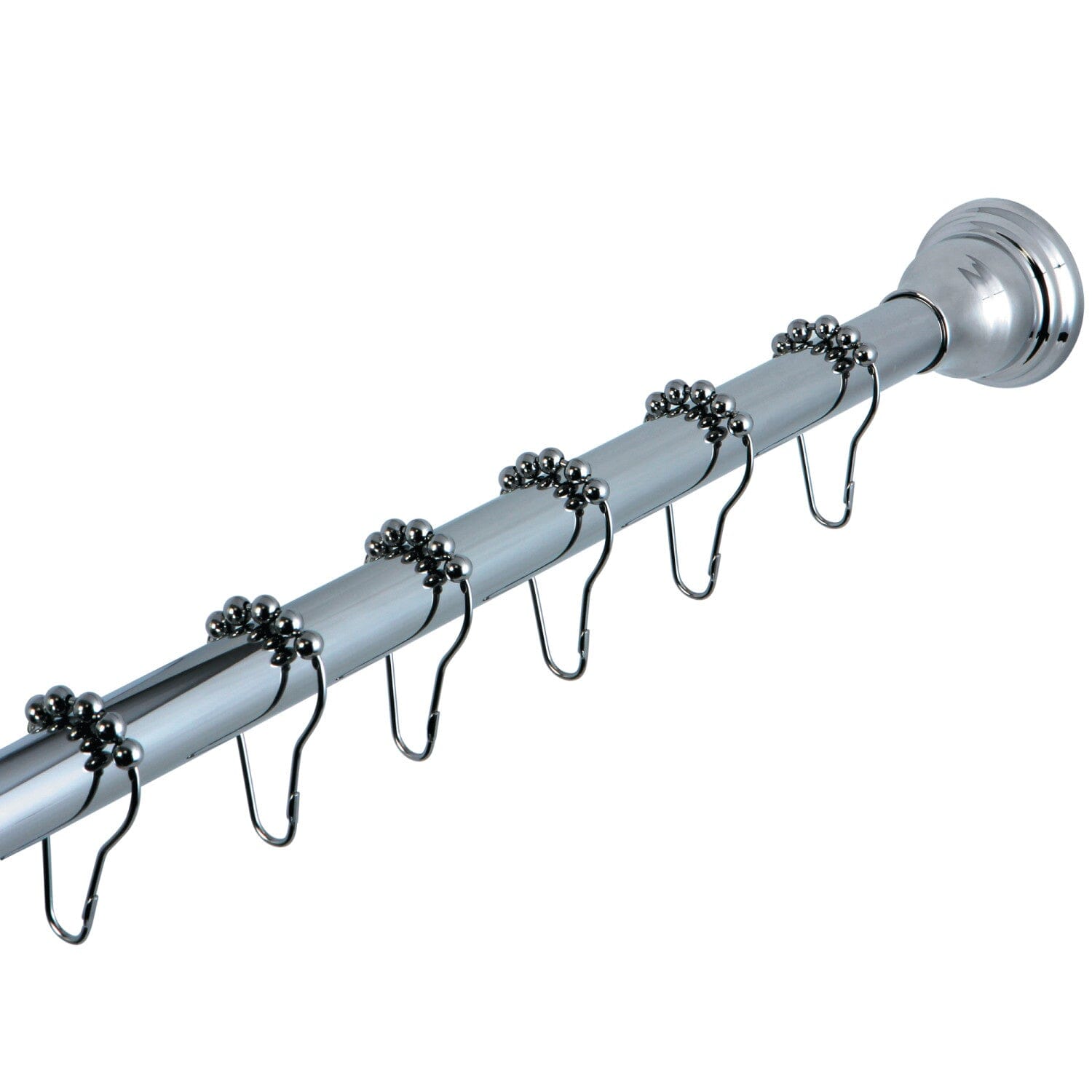 Edenscape 60 to 72 Inch Adjustable Shower Curtain Rod with Rings Set - Perfect for Bathroom, Spa, and Hotel Renovations
