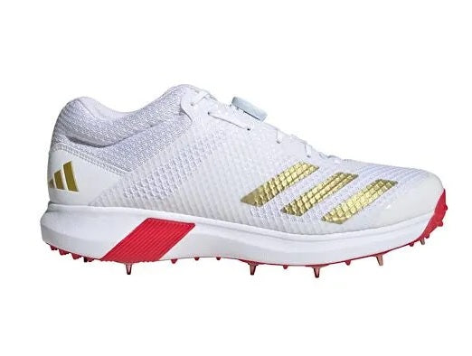 Adidas Adipower Vector MID Gold Met Cricket Shoes 2025 - Premium Cricket Footwear for Men - Perfect for Professional Matches & Training Sessions