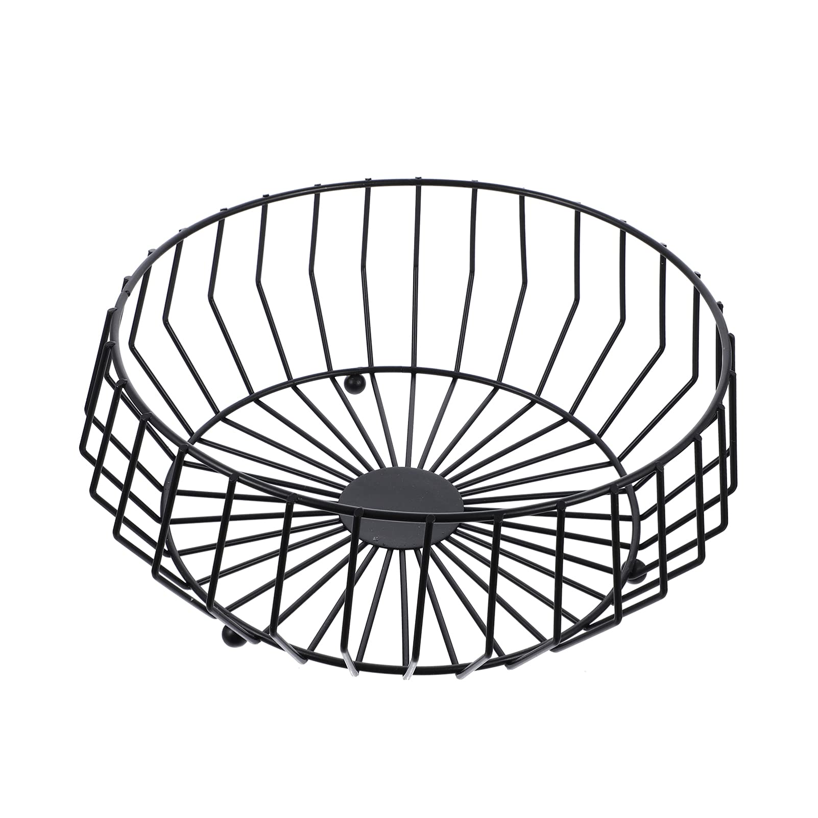 DOITOOL 1-Piece Metal Mesh Fruit Bowl - Round Iron Fruit & Vegetable Storage Basket for Kitchen Countertop - Perfect for Snacks, Produce Display, and Home Decor