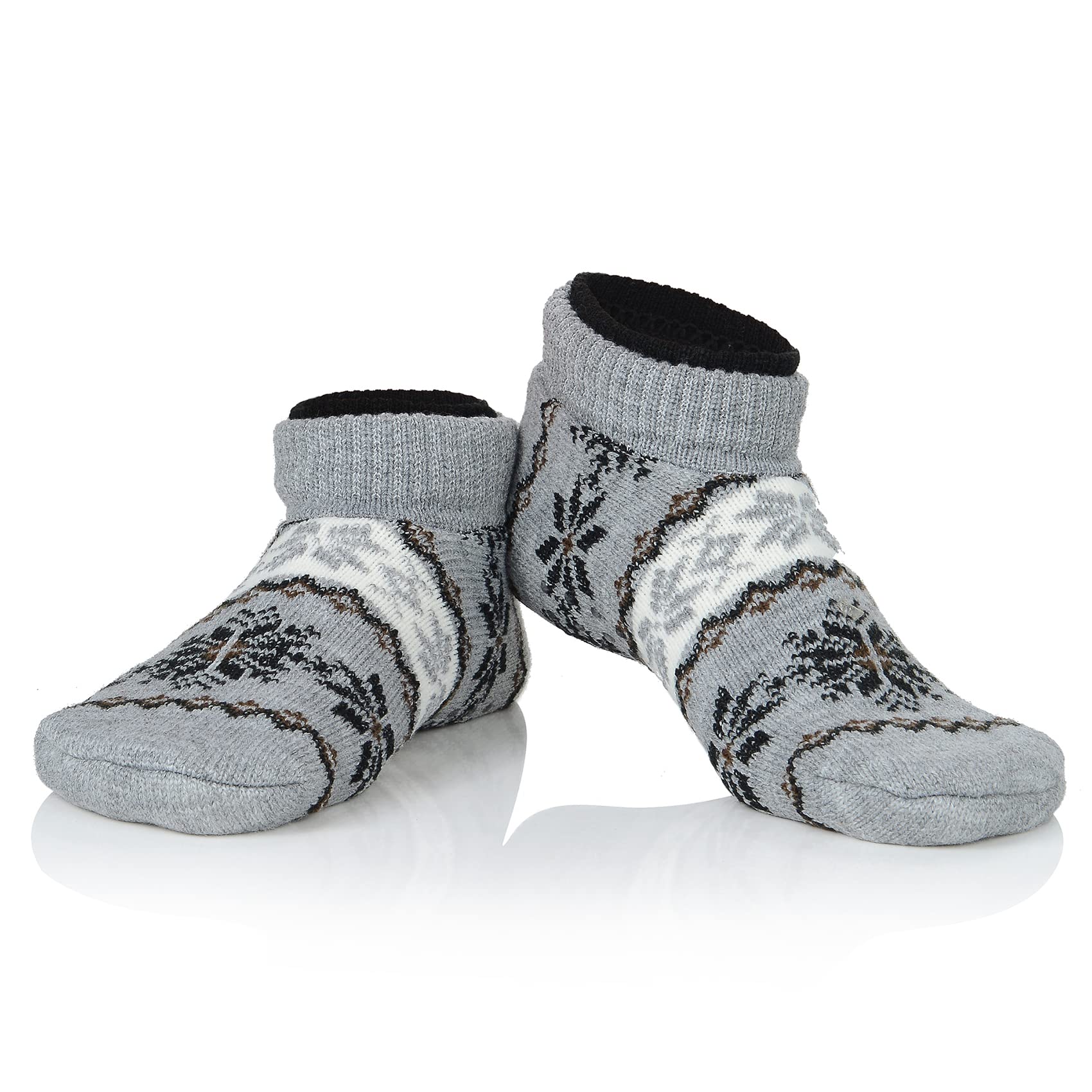 Women's Durio Non-Slip Slipper Socks with Grippers - Warm Winter Fuzzy House Socks for Christmas Gifts - Perfect for Indoor Lounge, Yoga, and Cold Weather Comfort
