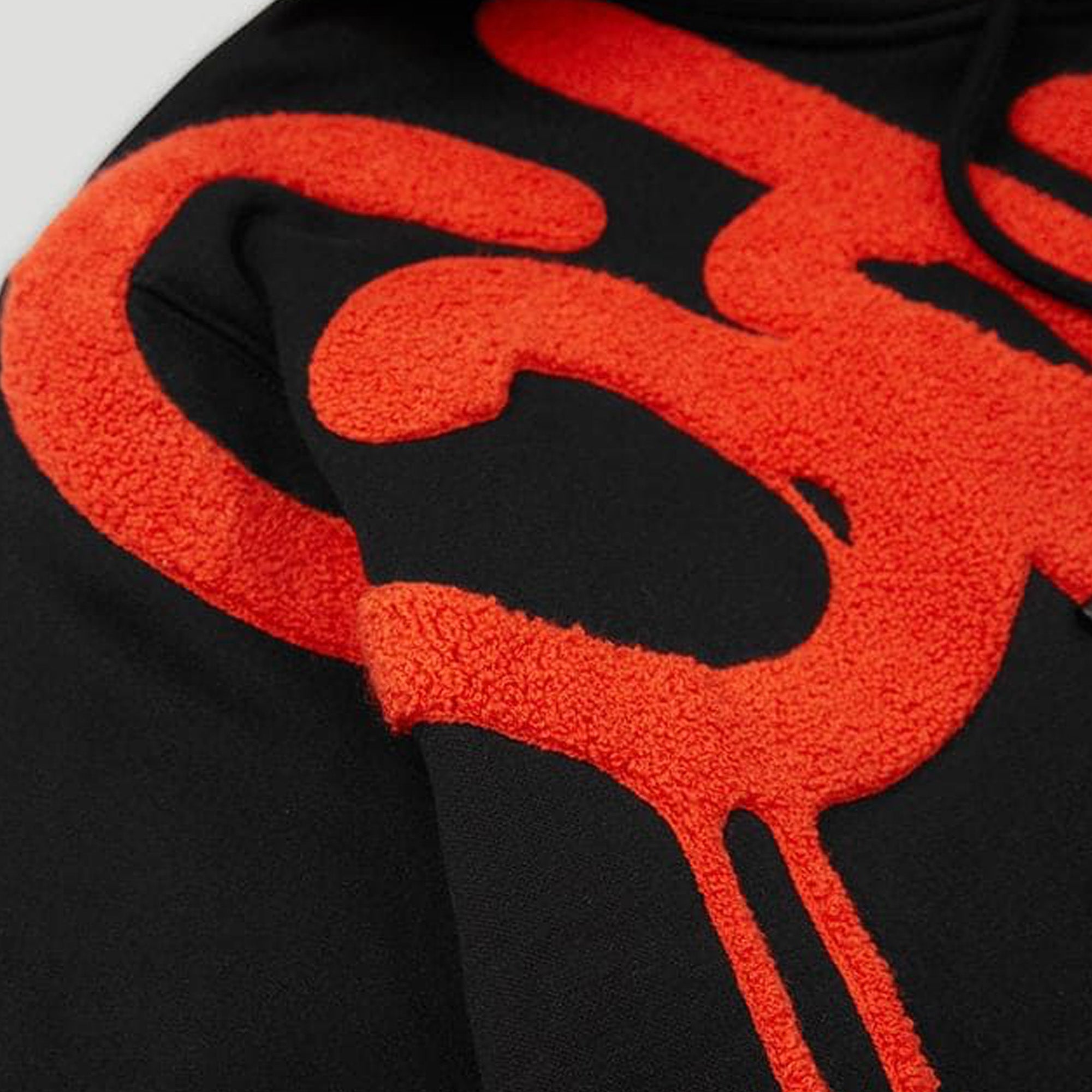 Geedup Handstyle Hoodie 'Black Burnt Orange' - Trendy Streetwear Pullover for Men & Women - Perfect for Casual Outfits, Gym Wear, and Urban Fashion
