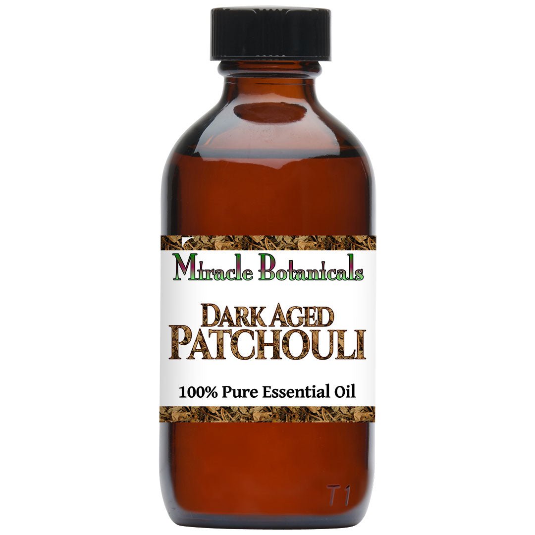 Premium Dark Aged Patchouli Essential Oil (Pogostemon Cablin) - 100% Pure & Natural Aromatherapy Oil for Relaxation, Stress Relief & Meditation