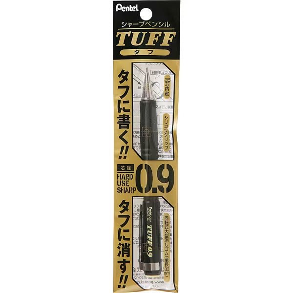 TUFF Mechanical Pencil - 0.5mm Drafting Pencil with Metal Grip & Refillable Lead - Perfect for Writing, Drawing & Engineering Drafting - Pentel Alternative