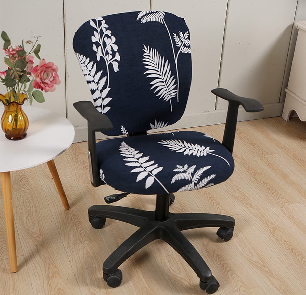 XNN Stretchable Universal Office Chair Cover - Breathable Rotating Chair Slipcover for Computer Desk Chairs | Perfect for Home Office, Gaming & Conference Rooms