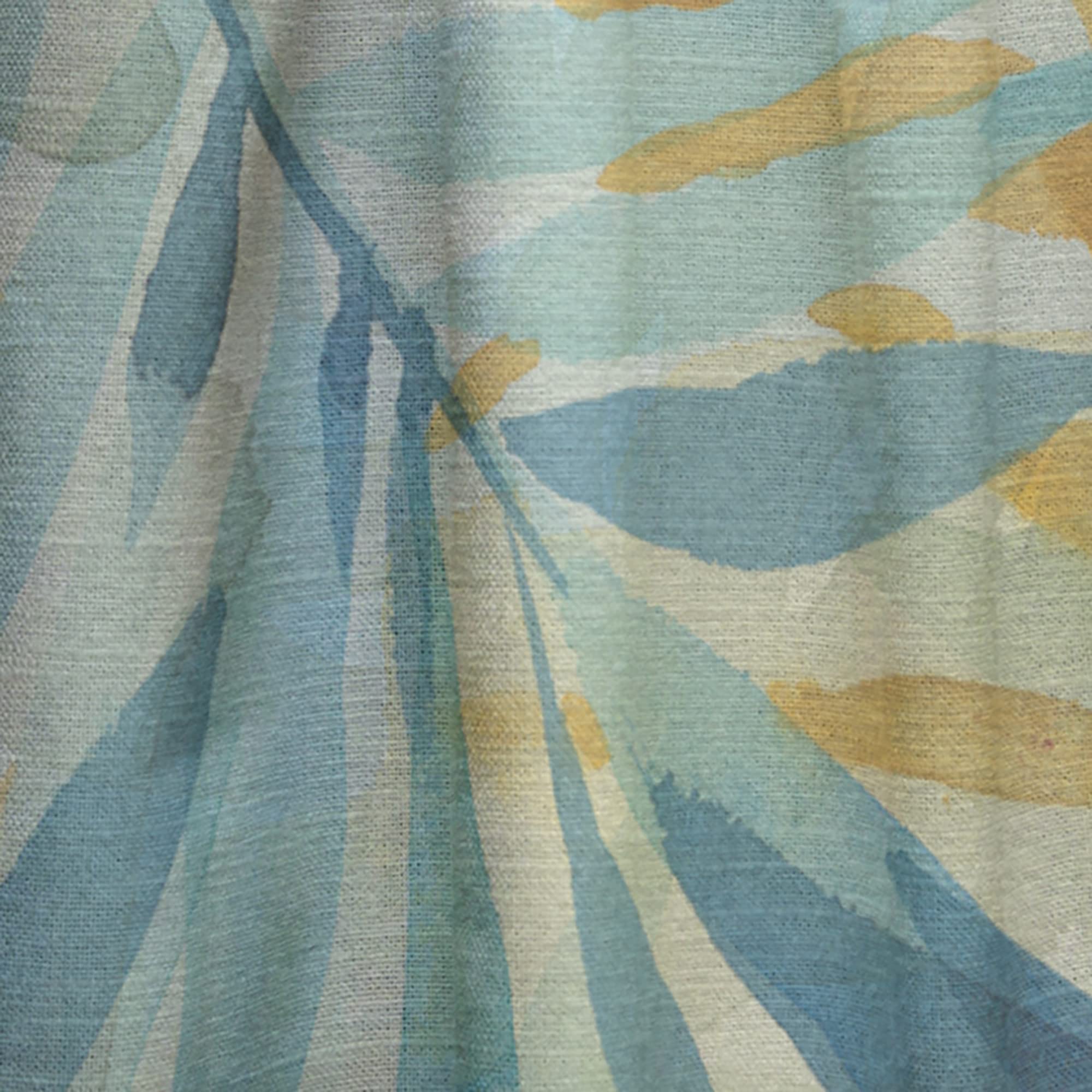 DesignQ 'Hibiscus Garden III' Thermal Insulated Curtains - 52x120 Inch Single Panel for Bedroom & Living Room - Blackout Drapes for Home Decor, Privacy & Temperature Control