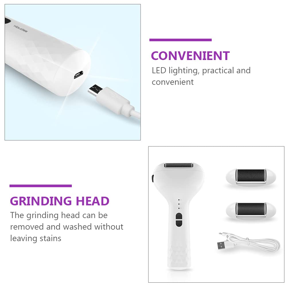 Professional Electric Foot Scraper Kit - Reusable Dead Skin Remover & Callus Trimmer for Pedicure, Soft & Smooth Feet - Perfect for Home Spa, Salon Care & DIY Foot Treatment