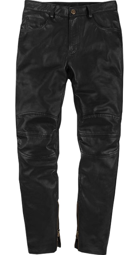 Men's Biker Style Skinny Jeans - Black Leather-Look Skin Tight Pants with 5 Pockets | Motorcycle Riding, Night Out, Casual Streetwear Fashion