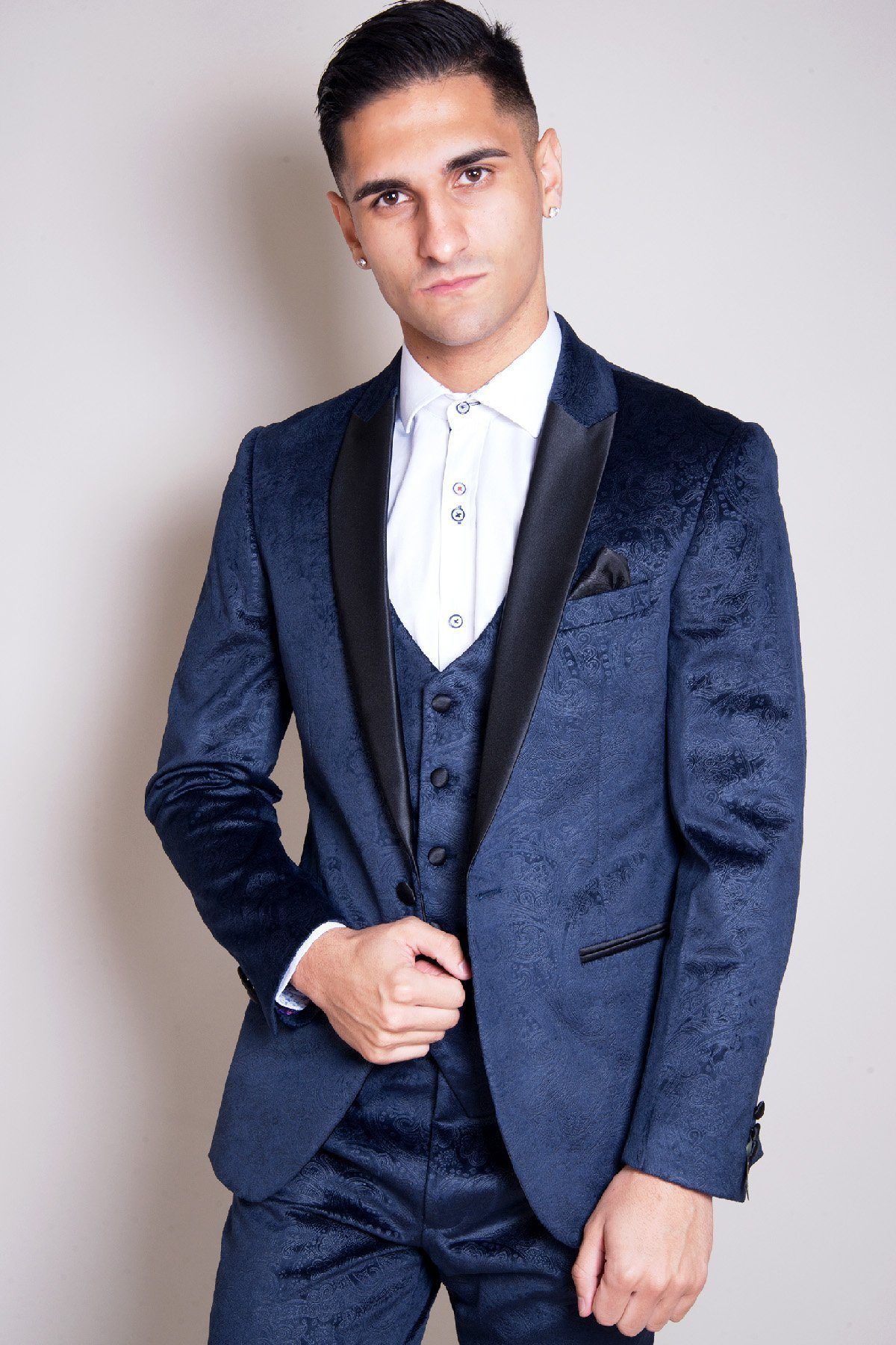 Simon Velvet Blazer & Waistcoat Set for Men - Elegant Formal Suit Jacket & Vest - Perfect for Weddings, Business Meetings & Special Occasions