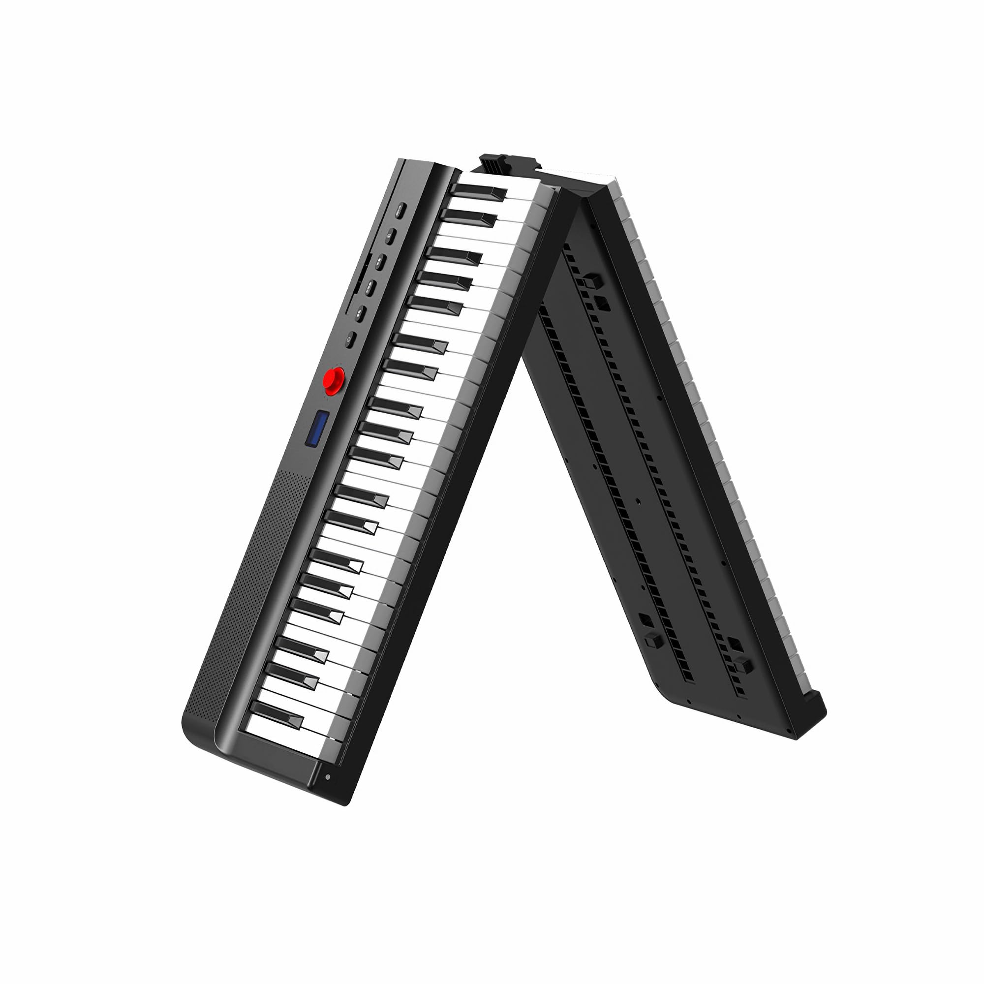 88-Key Foldable Digital Piano Keyboard - Portable Electric Piano with Semi-Weighted Keys, Headphone Jack, Sustain Pedal & Carry Case - Perfect for Beginners, Travel & Home Practice (Enhanced Sound Quality)