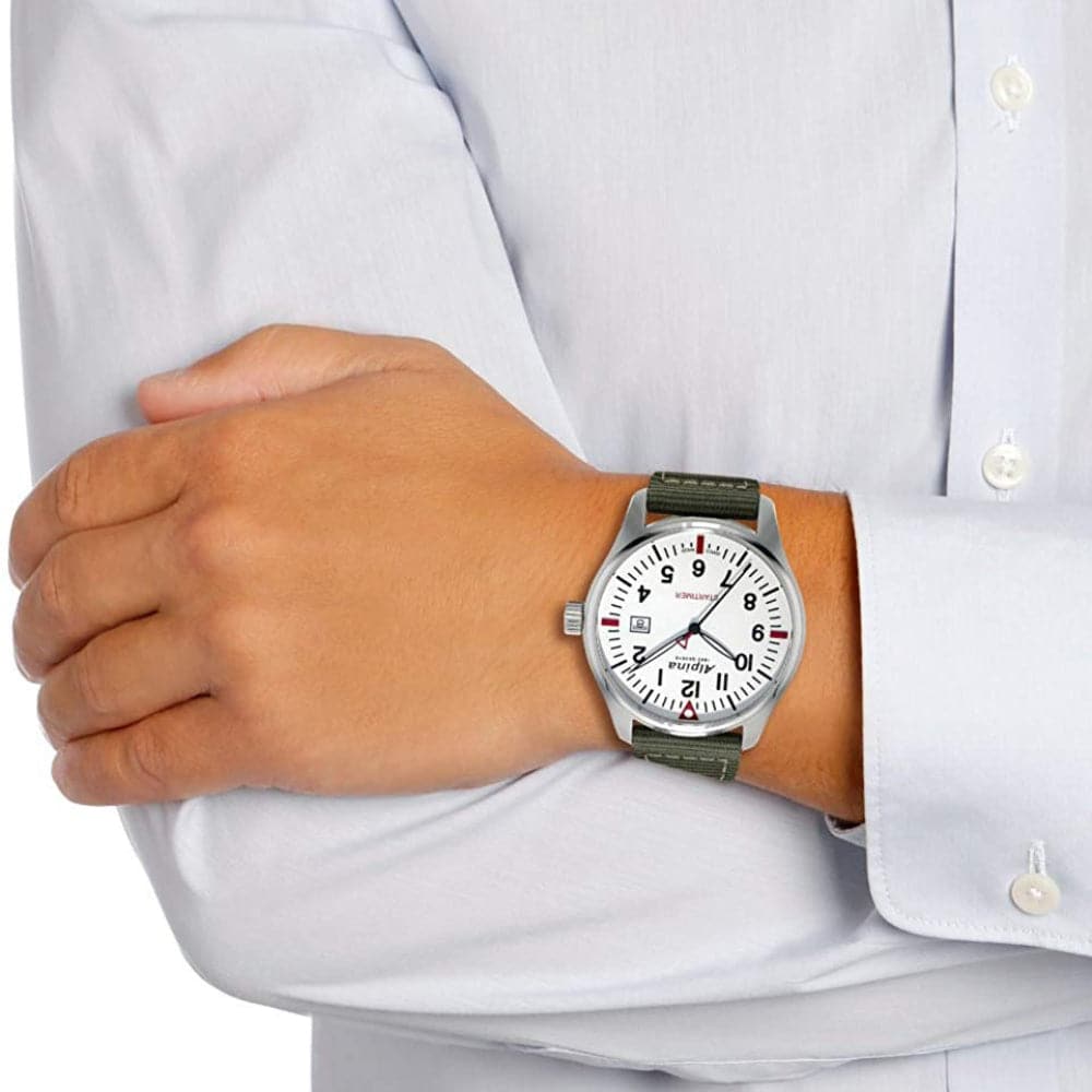 ALPINA STARTIMER PILOT Quartz Men's Watch AL 240S4S6 - Swiss Aviation-Inspired Timepiece for Business & Travel