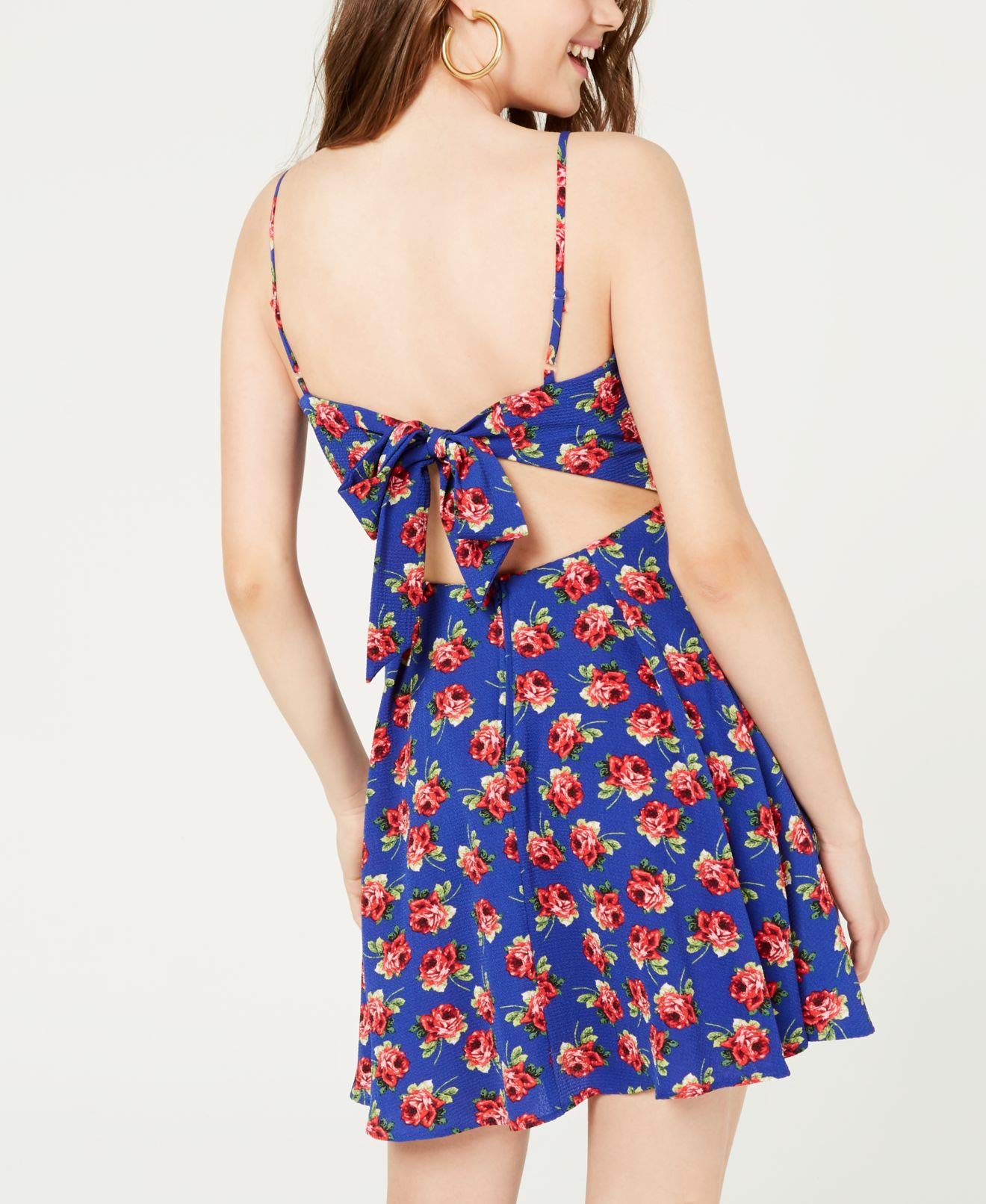 B. Darlin Women's Floral Hi-Low Casual Dress - Blue, Size 7/8 | Perfect for Summer Outings, Beach Vacations & Date Nights