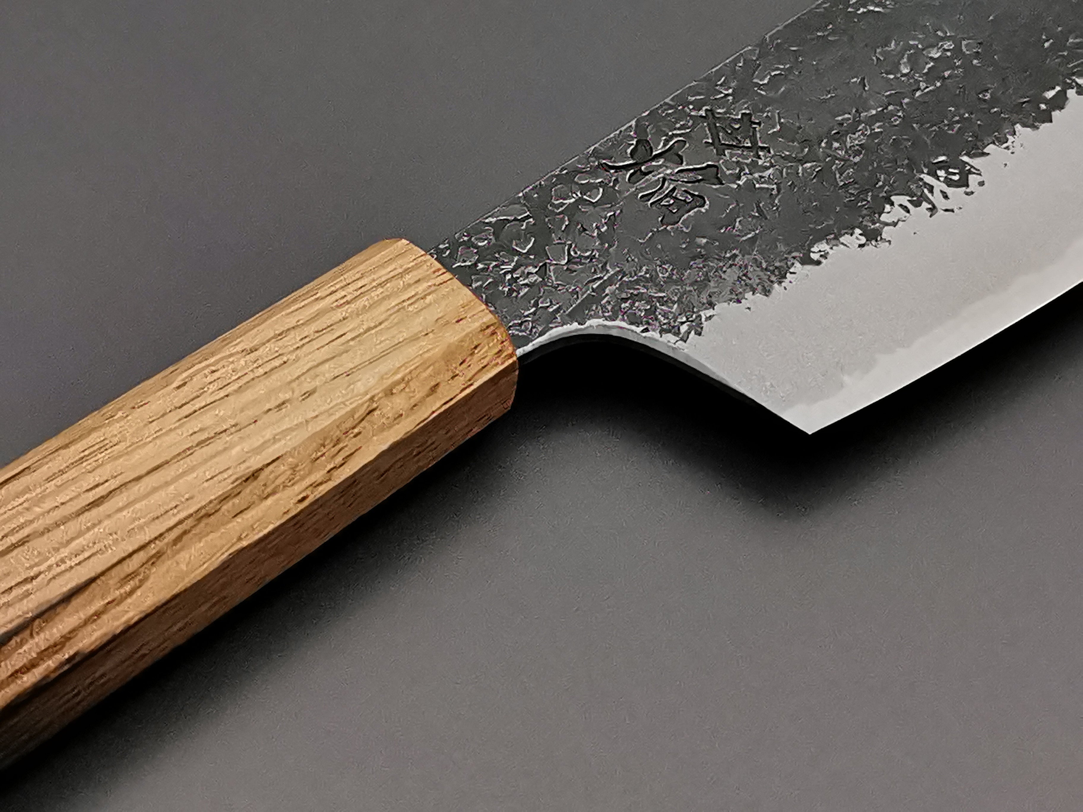 Premium Itsuo Doi Homura Guren Blue #2 Nakiri Knife - Japanese High-Carbon Steel Kitchen Knife for Professional Chefs & Home Cooking - Perfect for Slicing Vegetables, Herbs & Sushi Ingredients
