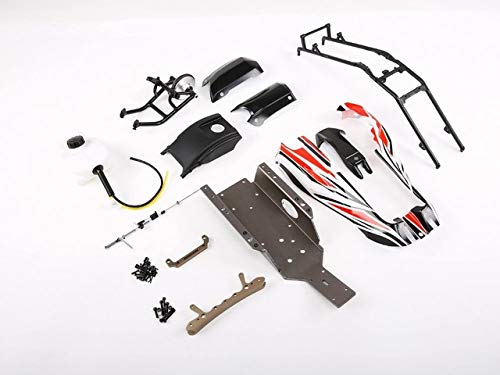 Rovan Q-Baja 1/5 Scale RC Car Plastic Body Shell Replacement Part - Red Color Upgrade for Off-Road Racing & Bashing