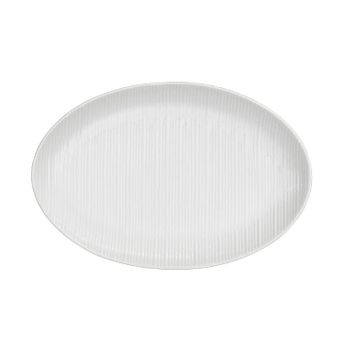 Alani 022741 Embossed Oval Coupe Platter - 14.25