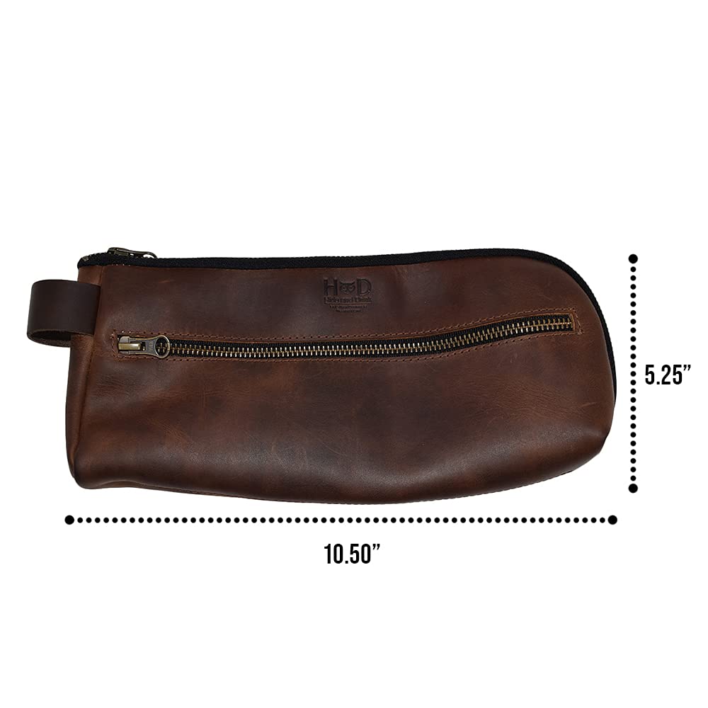 Premium Full Grain Leather Switch Carrying Case - Handmade Urban Travel Pouch with Scratch Protection | Perfect for Nintendo Switch Storage & Commuting | Durable Bourbon Brown Minimalist Essentials Bag
