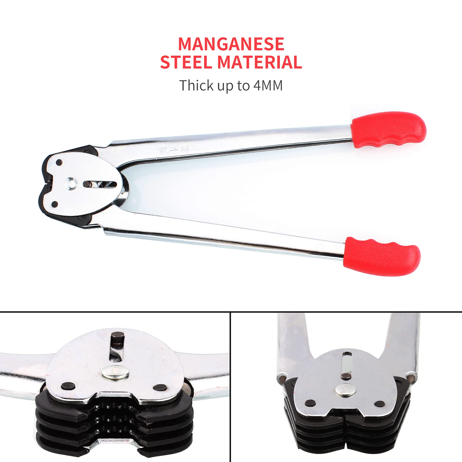 Heavy Duty PP Plastic Strapping Kit - Packaging Strapping Banding Tensioning Tool with Sealer for Secure Shipping, Warehouse & Logistics Use