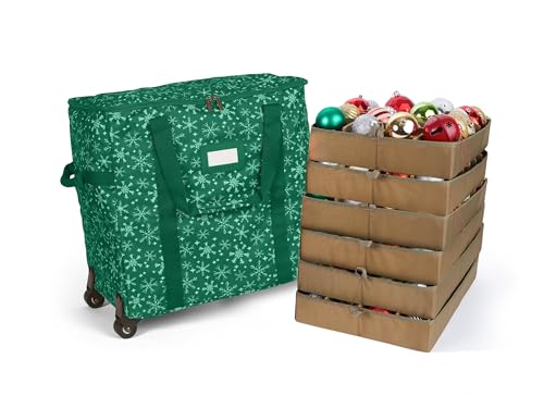 Green Snowflake Polyester