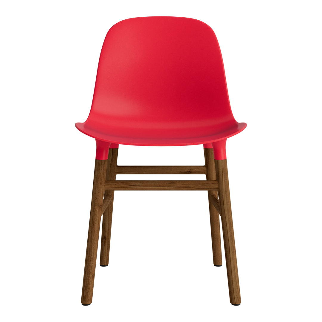Modern Form Chair with Sturdy Wooden Legs - Perfect for Dining Room, Office, or Living Room Decor