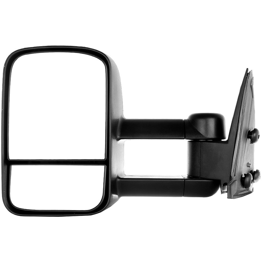 Left Right Manual Telescopic Tow Mirrors Pair Set - Replacement Towing Mirrors for 1999-2007 Chevy Silverado & GMC Sierra Pickup Trucks (07 Classic) - Manual Adjustment, Non-Heated, No Turn Signal - Perfect for Towing Trailers, Boats & Heavy Loads