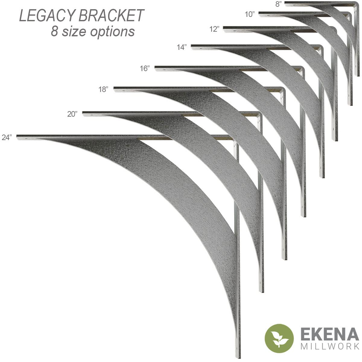Ekena Millwork 4-Pack Steel Legacy Brackets 2