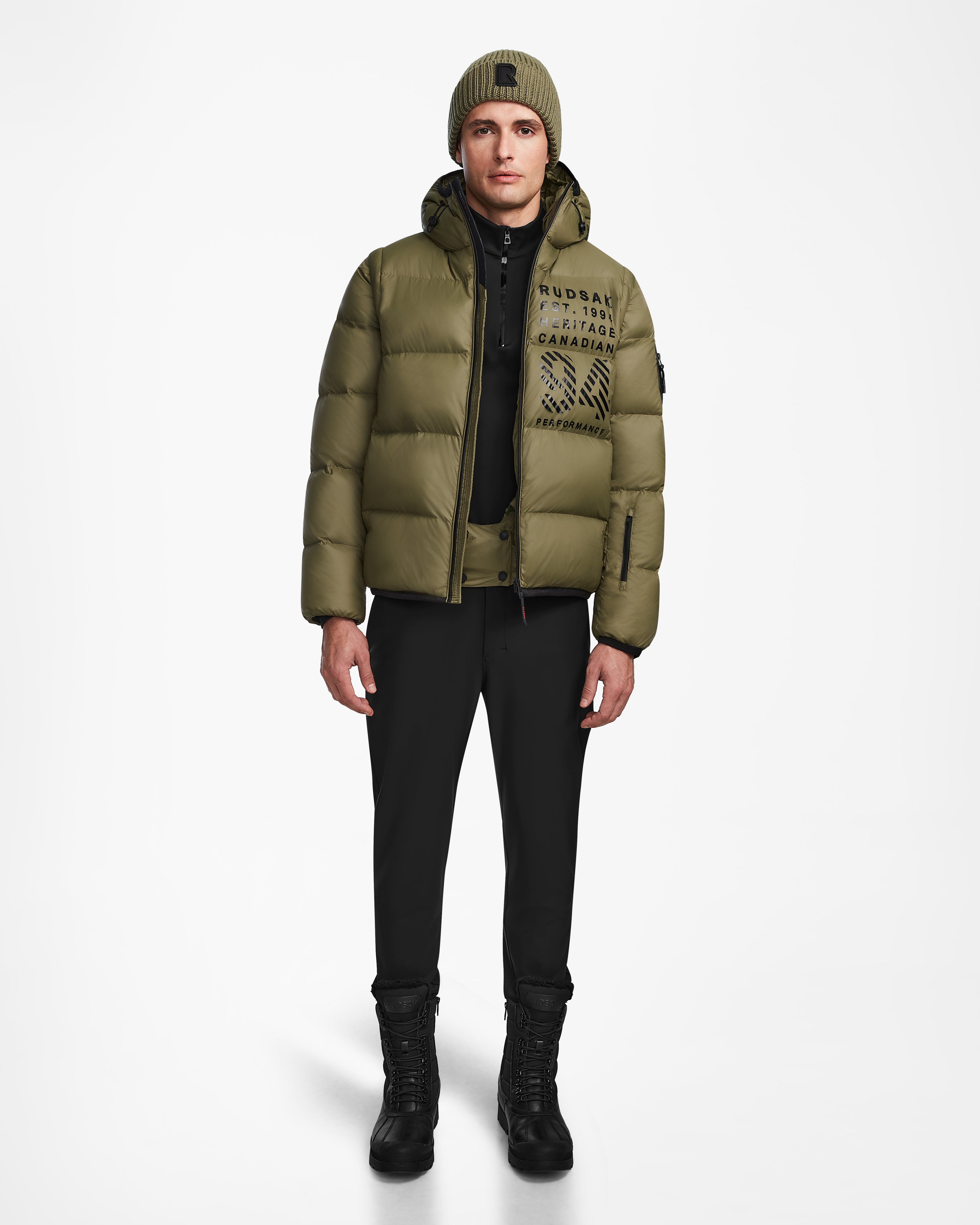 HANS 6124518 Loden Green Jacket - Waterproof Outdoor Winter Coat for Men & Women - Perfect for Hiking, Camping, and Snow Activities