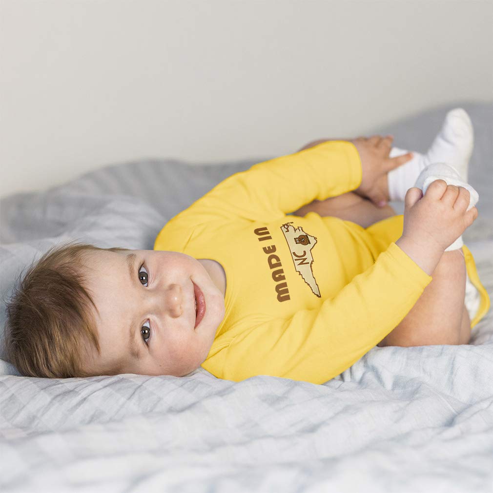 Premium Baby Long Sleeve Bodysuit - 100% Cotton Soft Onesie for Newborns (Oxford Gray) | Unisex Infant Clothes | Made in USA | Perfect for Everyday Wear, Photo Shoots & Gifts