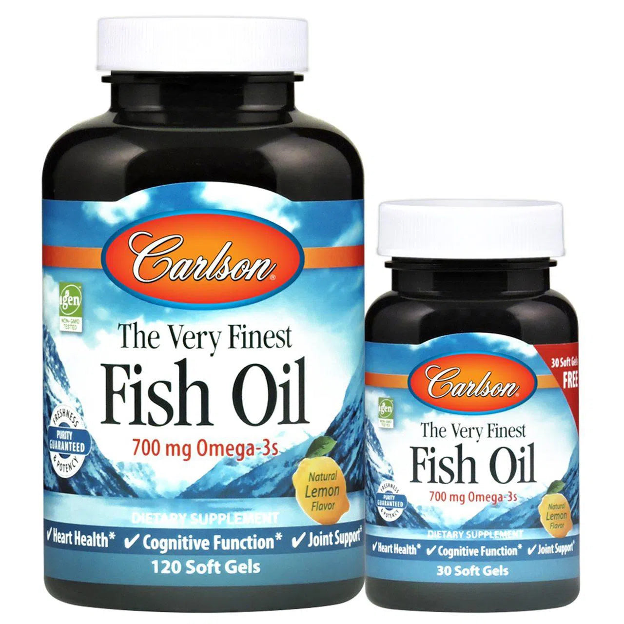 Carlson The Very Finest Fish Oil - Premium Omega-3 Supplement for Heart, Brain & Joint Health - Supports Immunity & Wellness - Great for Adults & Seniors - Use Daily for Optimal Health Benefits