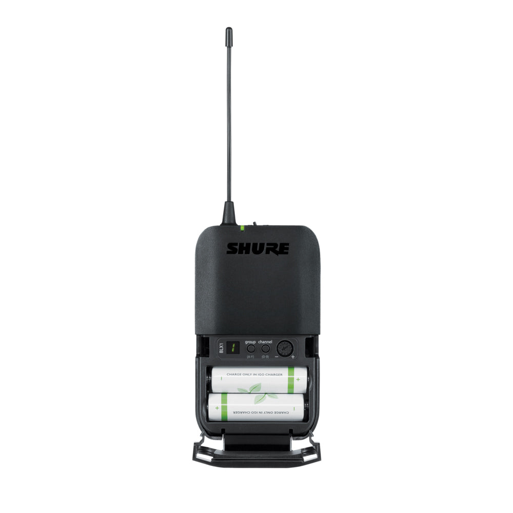 Shure BLX1288/P31 Wireless Microphone System with PGA31 Headset Mic & PG58 Handheld Mic - Ideal for Live Performances, Public Speaking, and Studio Recording