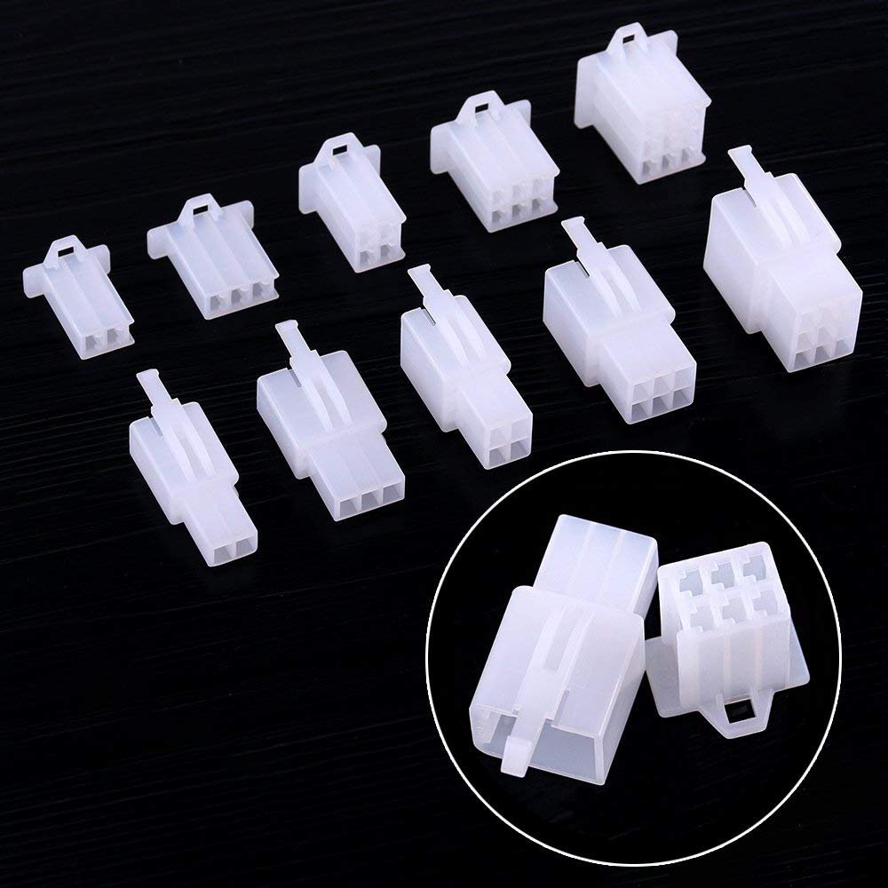 580Pcs 2.8mm Pitch 2 3 4 6 9 Pin Wire Connector Kit - Male & Female Plug Housing with Pin Headers - Waterproof Crimp Terminals for Motorcycle, Bike, Car, Boat Electrical Wiring - Perfect for DIY Automotive & Marine Projects
