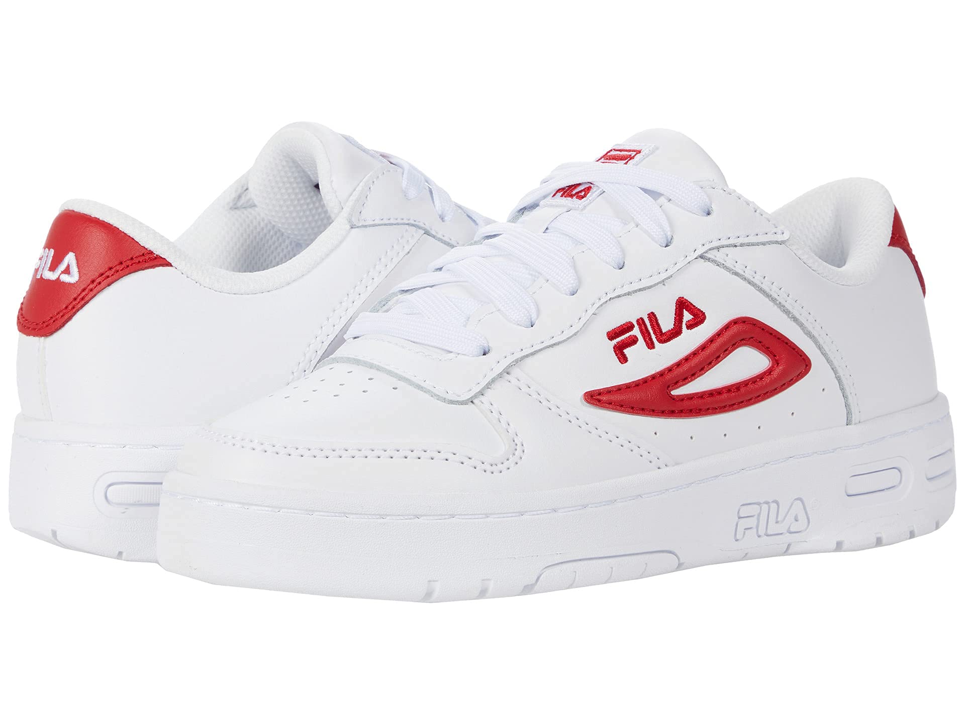 Fila LNX-100 Big Kids Running Shoes - White/Red | Lightweight Athletic Sneakers for Boys & Girls | Perfect for School, Sports & Casual Wear