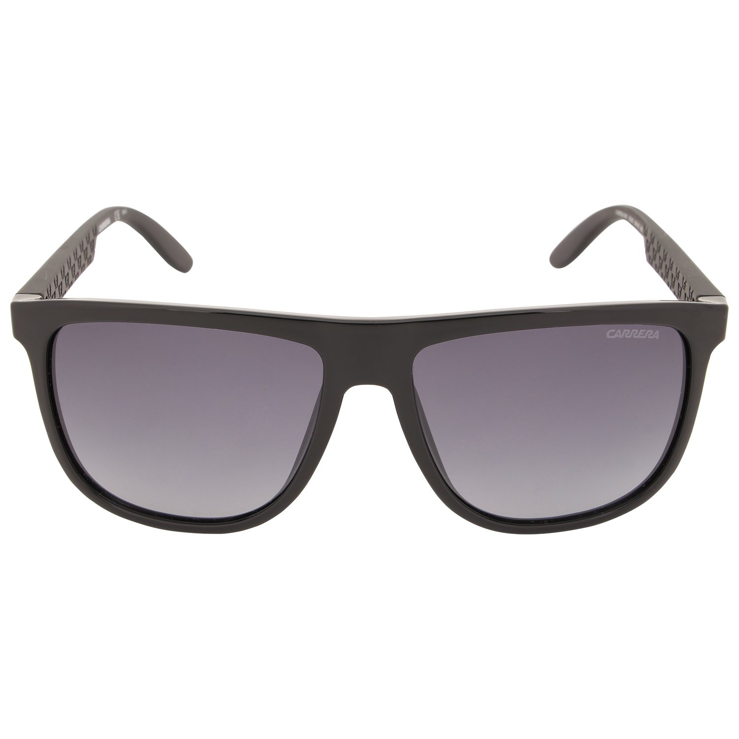 Carrera CA5003/S Rectangular Sunglasses for Men & Women - Matte Black/Dark Gray Gradient Lens, 58mm UV Protection - Perfect for Driving, Outdoor Sports & Fashion