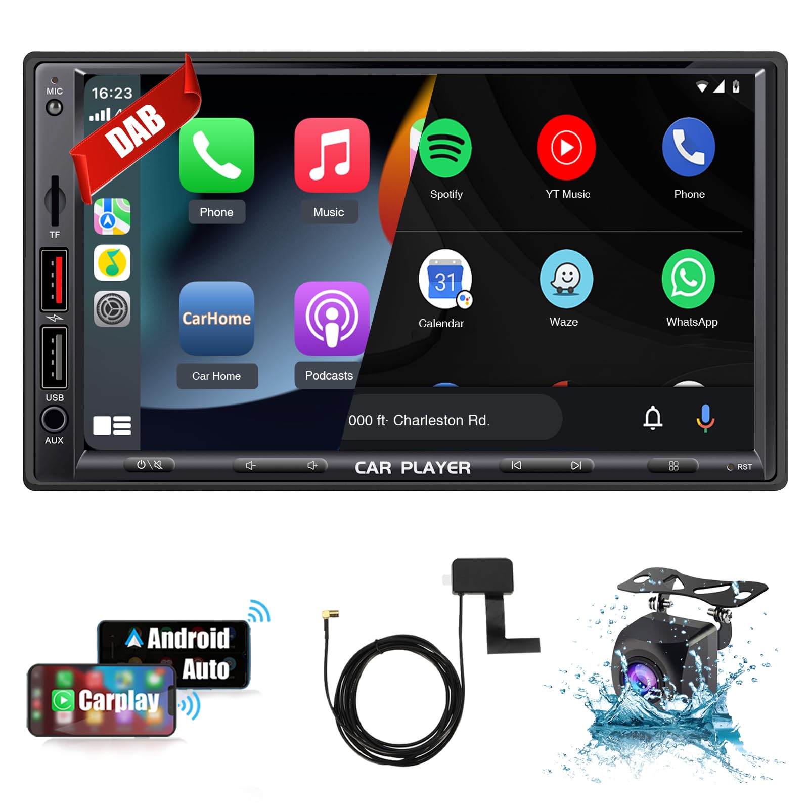 SEMAITU DAB Car Stereo with 7