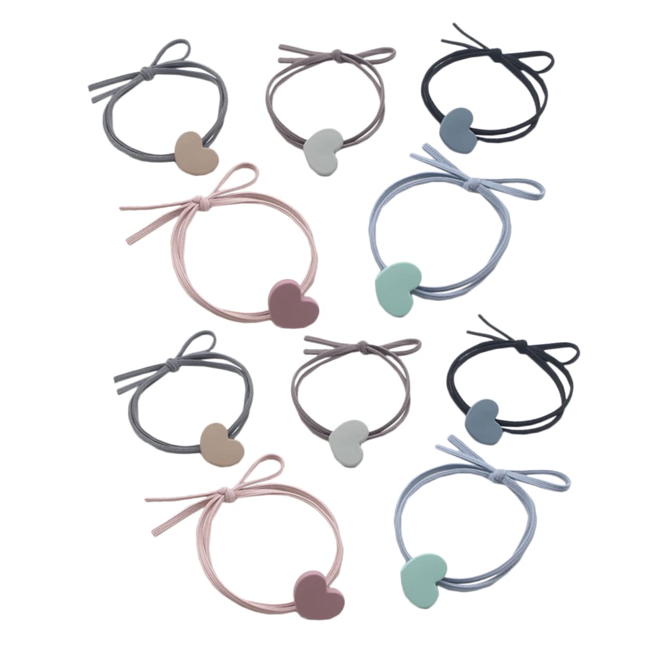 Minkissy 15-Pack Hair Ties with Bow Charms - Soft Elastic Hair Bands for Girls, Women & Thin Hair - Ponytail Holders, Scrunchies & Hair Rings (Perfect for School, Sports & Everyday Styling)