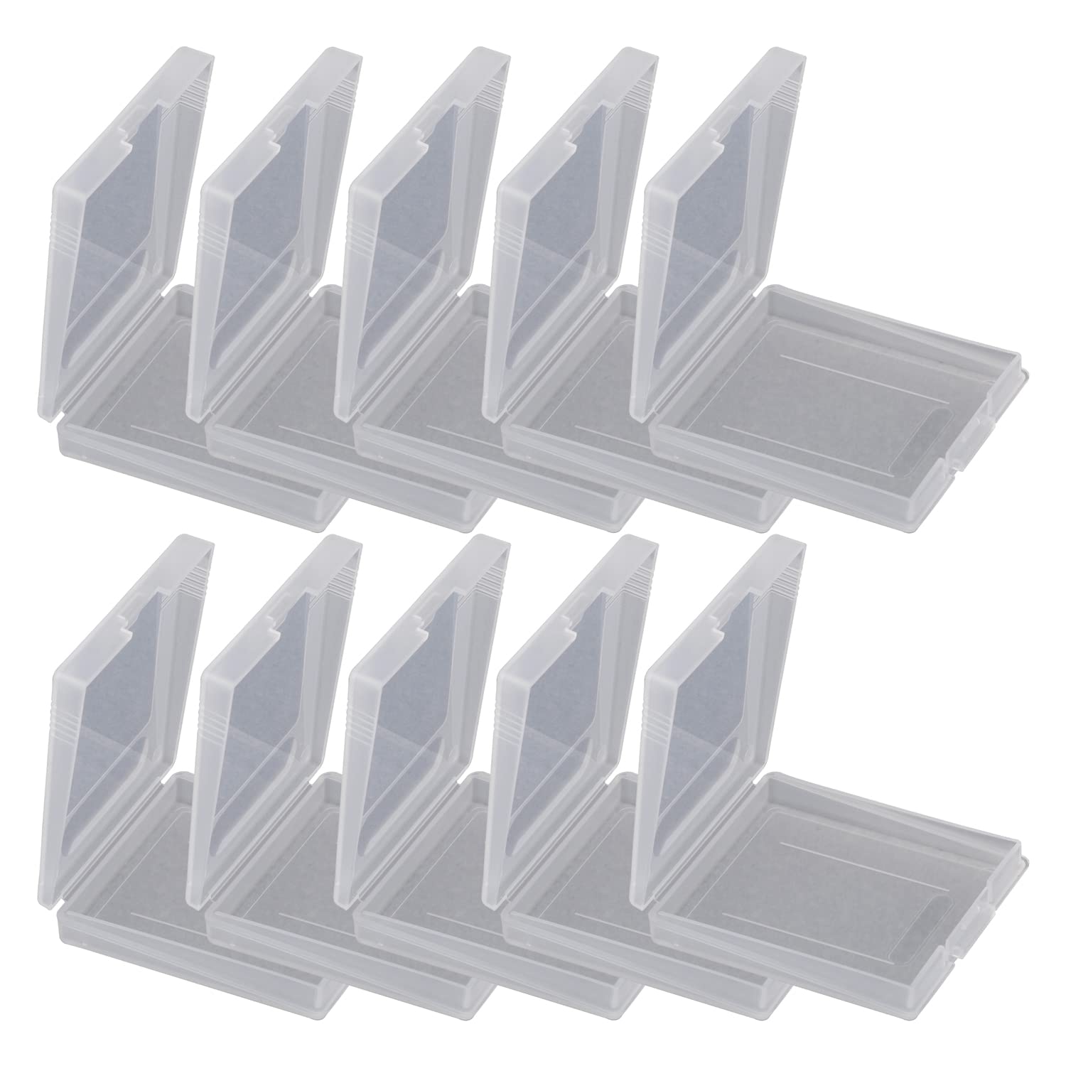 10pcs Clear Game Card Case for Nintendo Gameboy Color GBC - Protective Cartridge Holder Storage Box | Durable Travel Organizer for Gameboy Games Collection & Portable Gaming