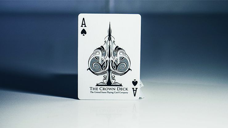 Premium Crown Deck Playing Cards - 52 Standard Poker Cards with Elegant Snow Design for Magic Tricks, Card Games & Collectibles - Perfect for Poker Nights, Gifts & Professional Performances