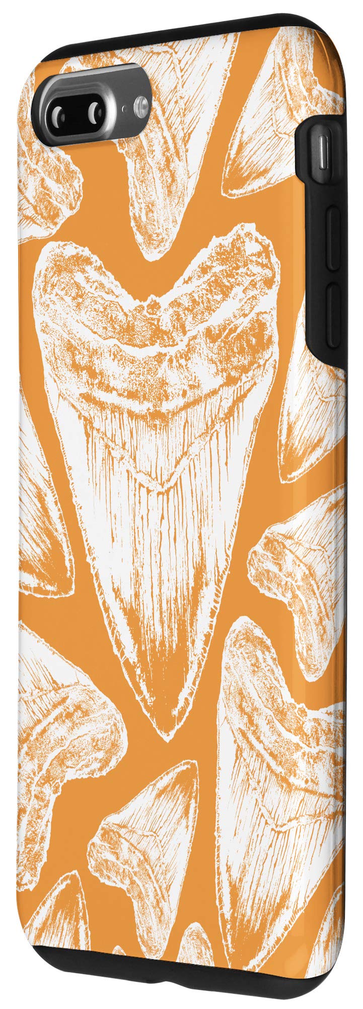 Premium Shockproof iPhone 7 Plus/8 Plus Phone Case with Megalodon Teeth Design - Durable Protection for Outdoor Adventures, Travel & Daily Use
