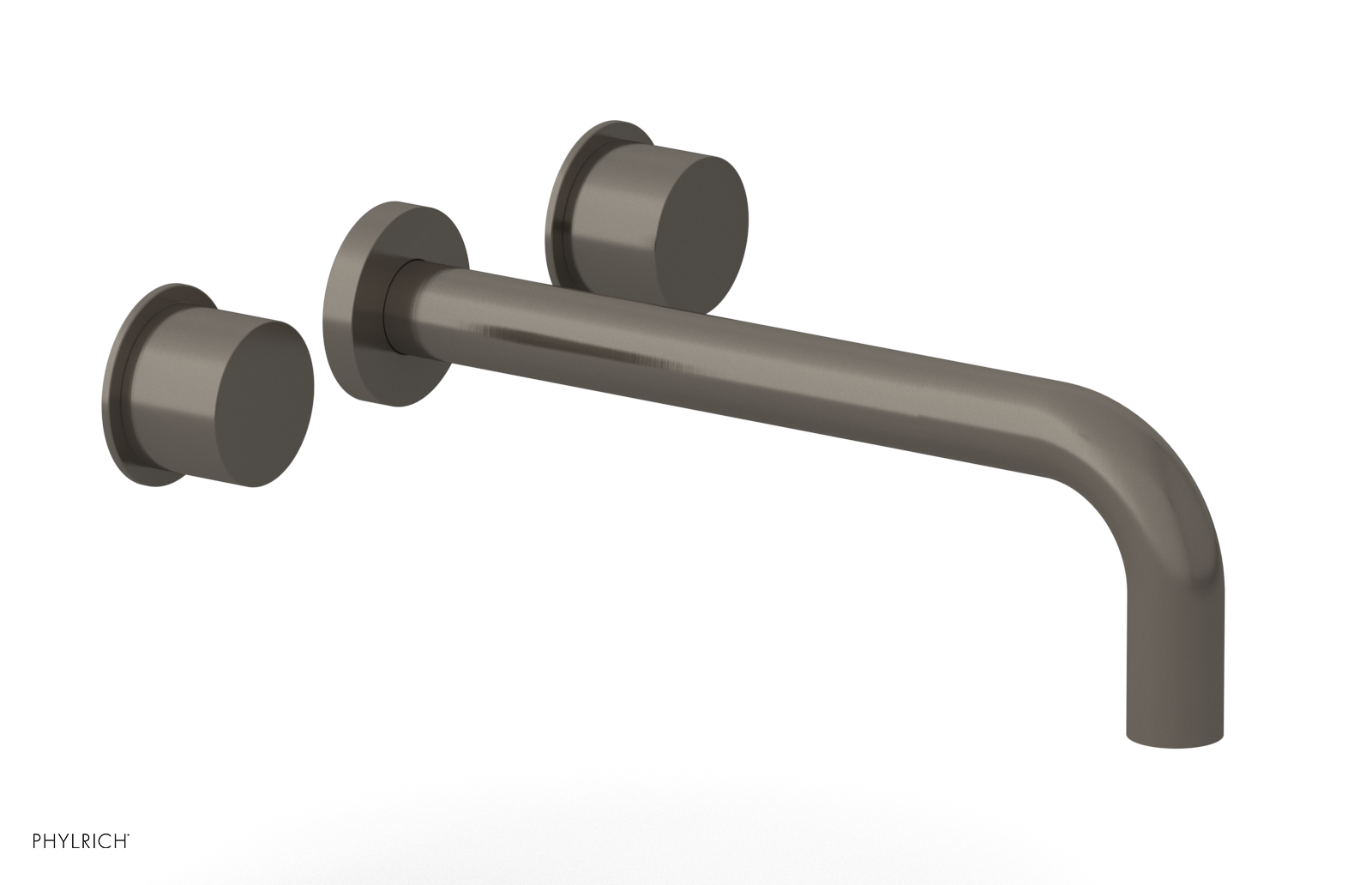 Basic II 10-Inch Wall Tub Faucet Set with Smooth Handles - 230 57 10 - Perfect for Bathroom Renovation and Modern Home Decor