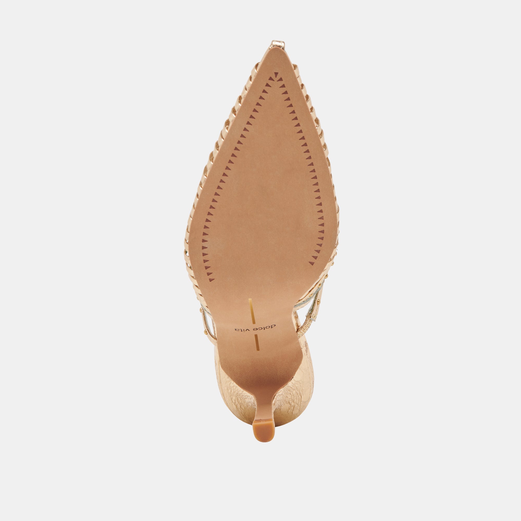 HENSAL Women's Gold Distressed Leather Heels - Stylish High Heel Sandals for Parties, Weddings & Evening Events