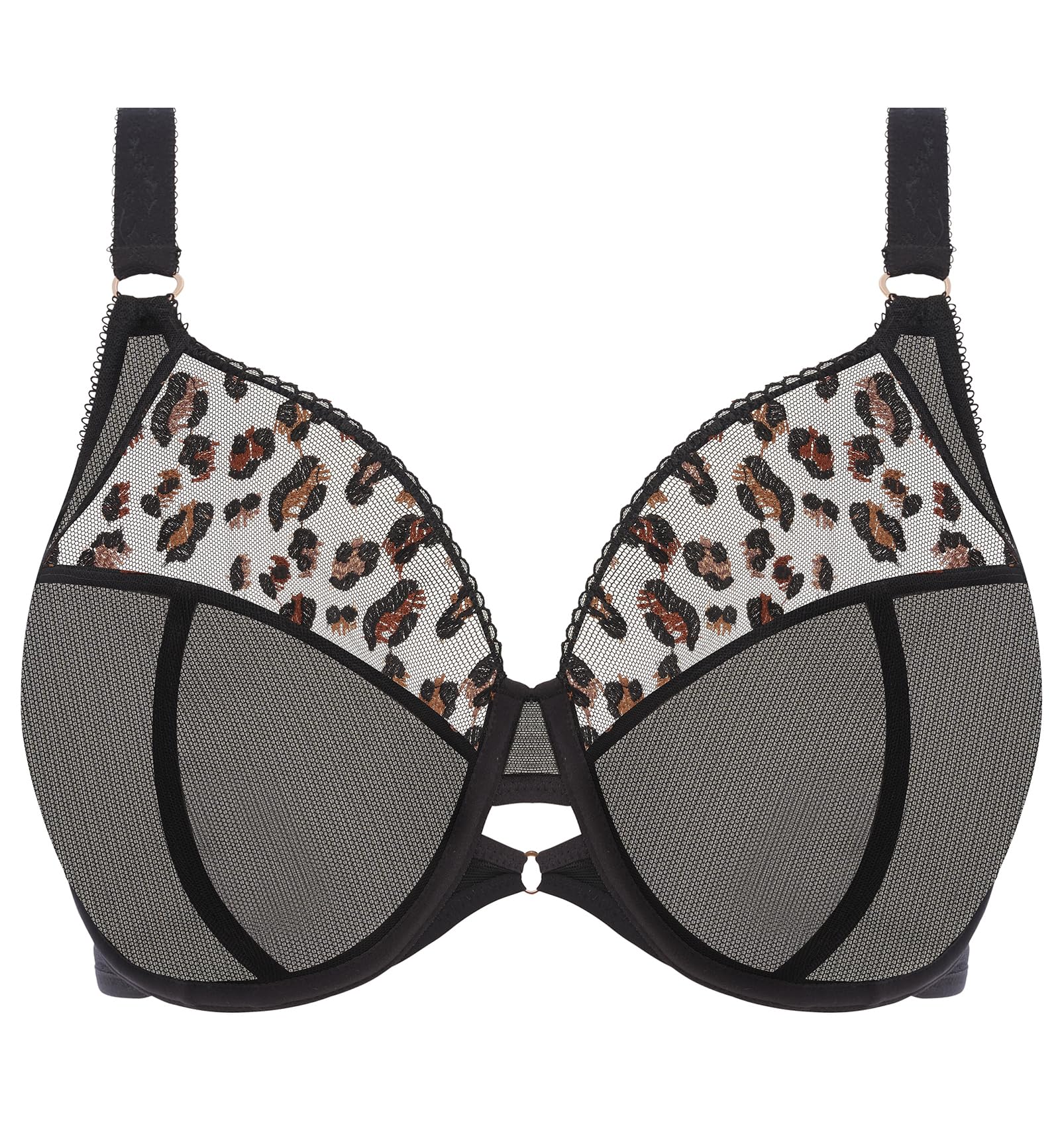 Elomi Women's Plus Size Plunge Bra - Supportive Full Coverage Underwire Lingerie for Curvy Women | Perfect for Evening Wear, Date Nights & Special Occasions