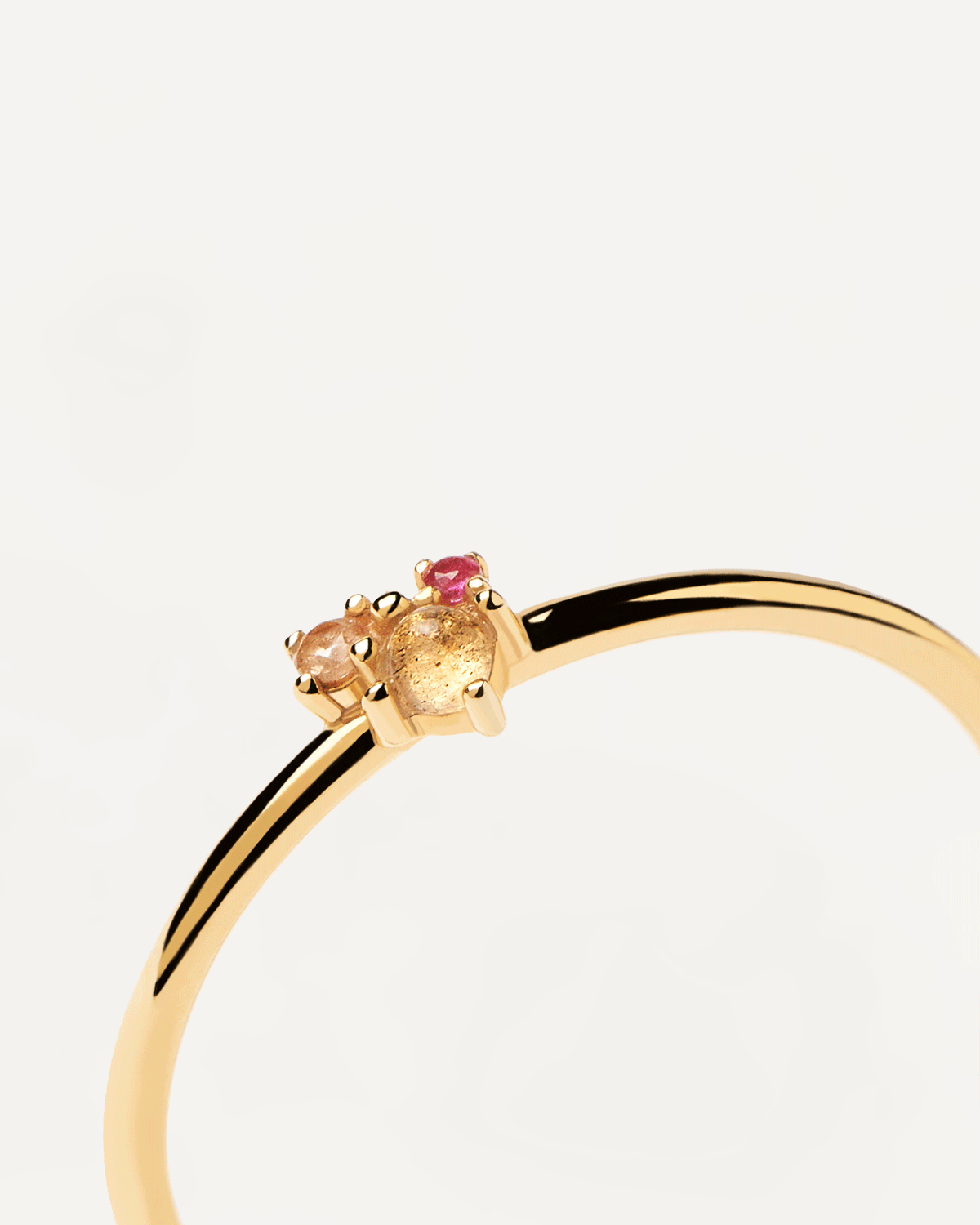 GRID Rosé Blush Ring - Elegant Rose Gold Plated Fashion Jewelry for Women | Perfect for Weddings, Date Nights & Special Occasions