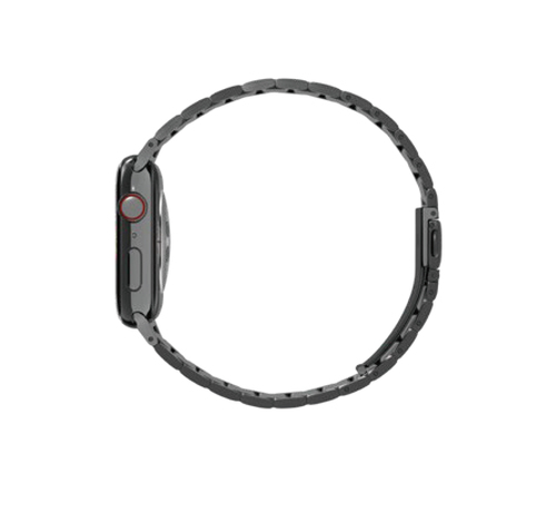Premium Stainless Steel Band for Apple Watch 42mm 44mm - Black | Durable Metal Strap for Workout, Office & Everyday Wear