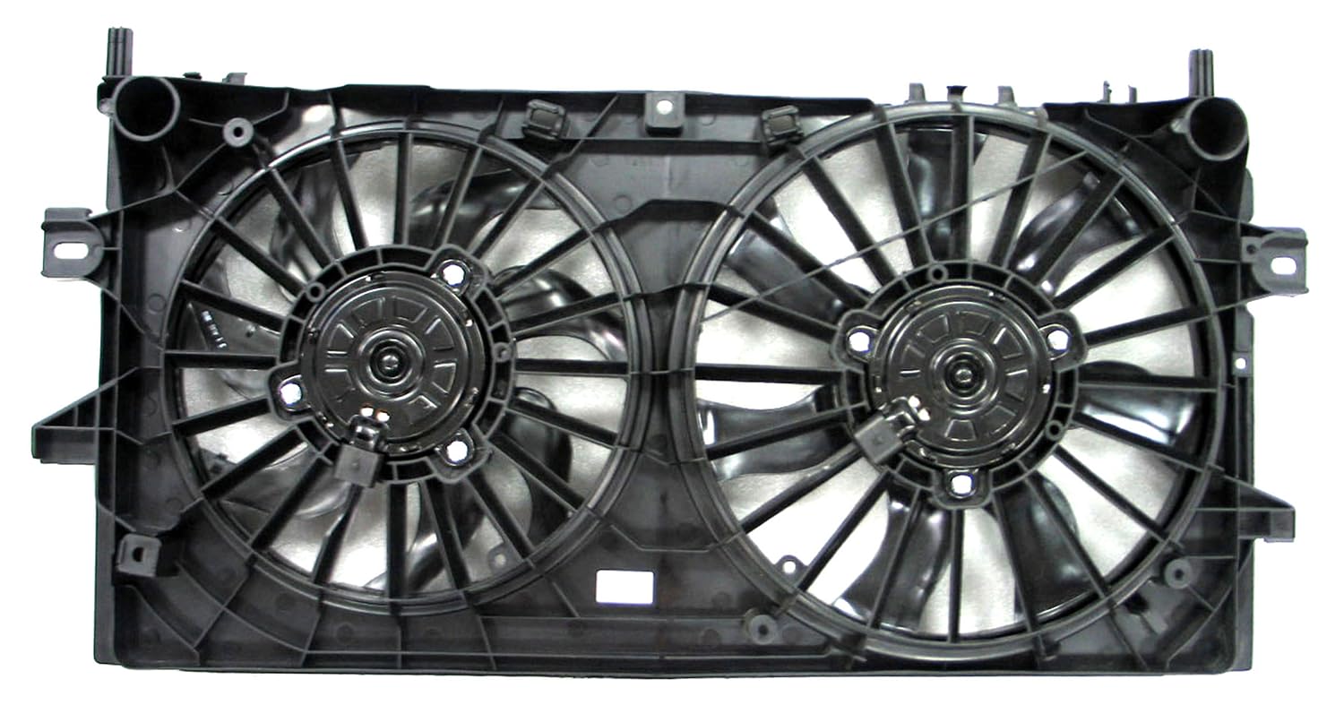 Agility Auto Parts 6016141 Dual Radiator & Condenser Fan Assembly - Compatible with Select Vehicle Models - Perfect for Cooling System Repair & Maintenance in Home Garage or Auto Shop