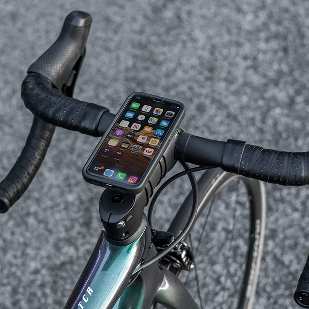 Quad Lock Stem/Handlebar Bike Mount Kit for iPhone 15 Pro Max - Secure Phone Holder for Cycling, Commuting & Outdoor Adventures