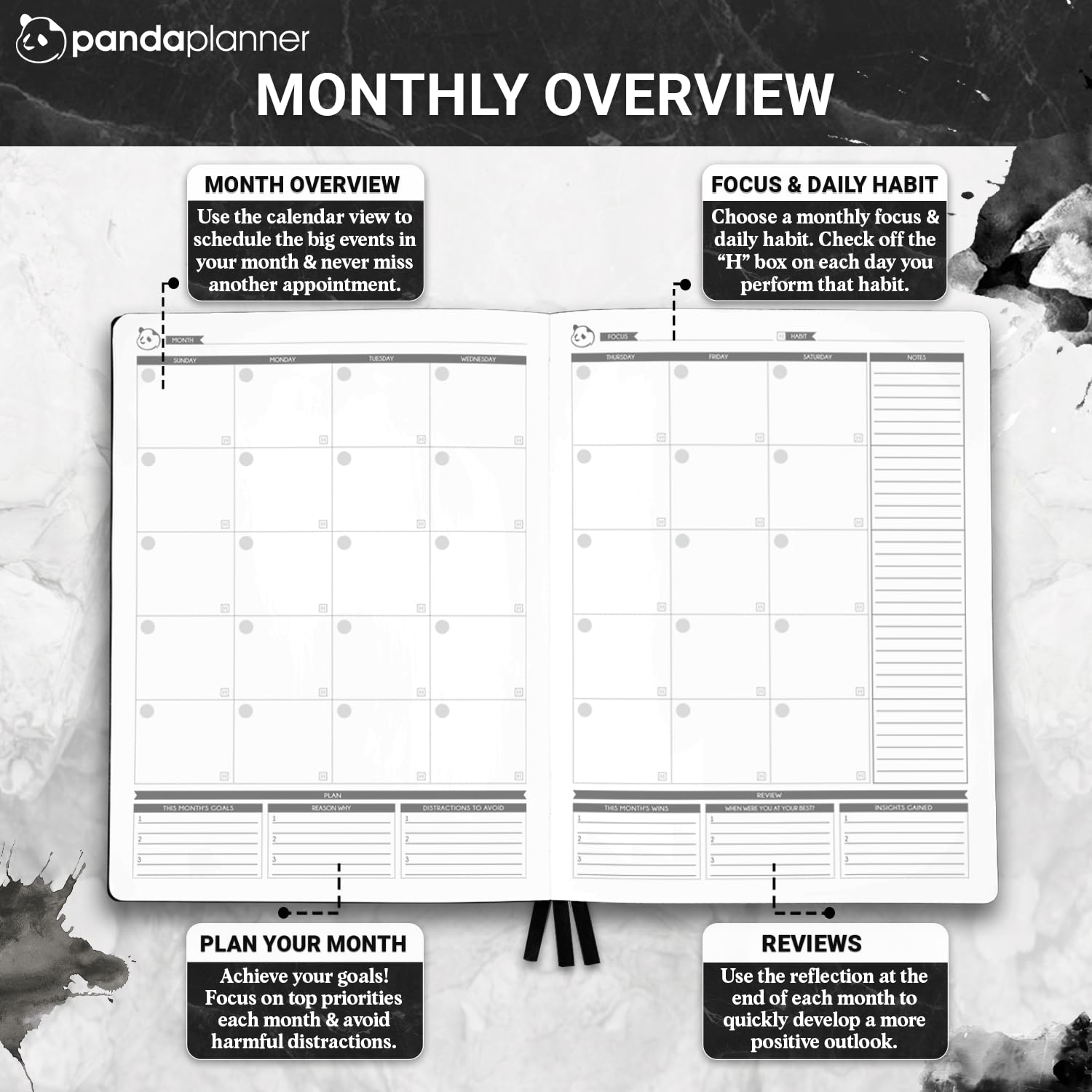 Panda Planner 2025 Undated Weekly Planner - 8