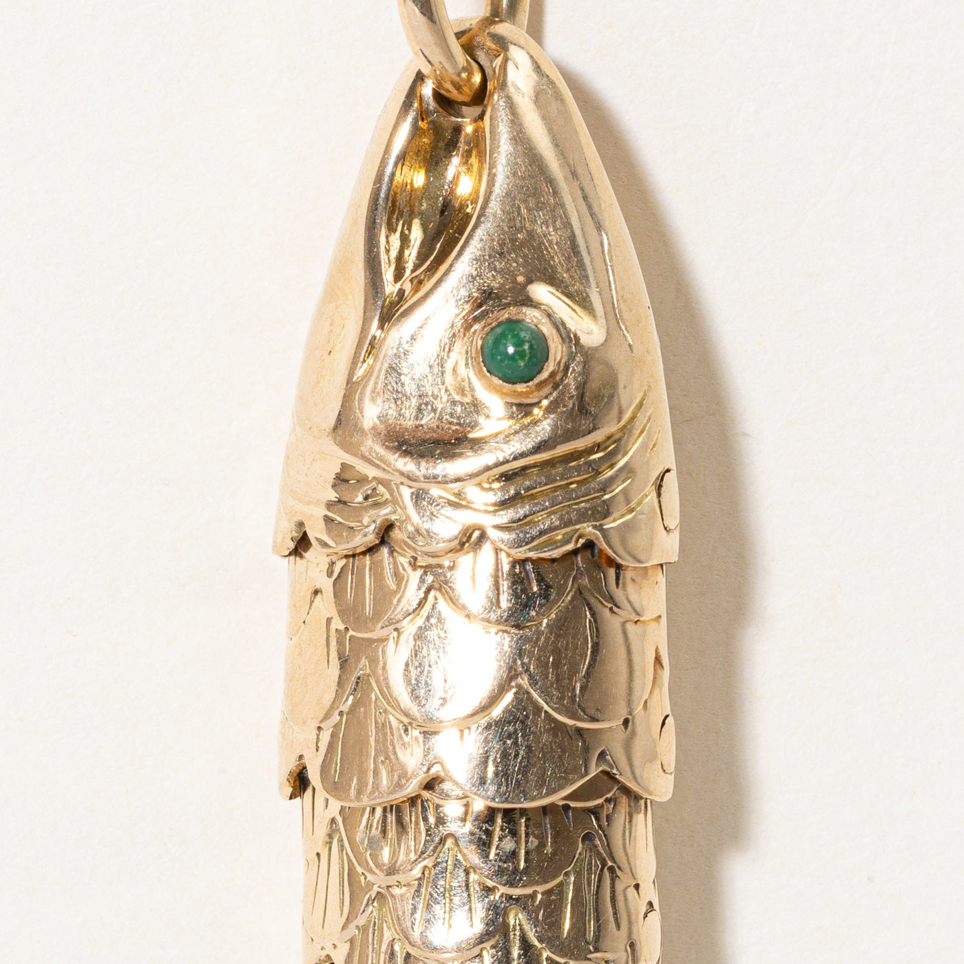 Natural Nephrite Jade Large Fish Pendant - 0.06 Carat Handcrafted Jewelry for Good Luck & Protection | Perfect Gift for Birthday, Anniversary & Spiritual Healing
