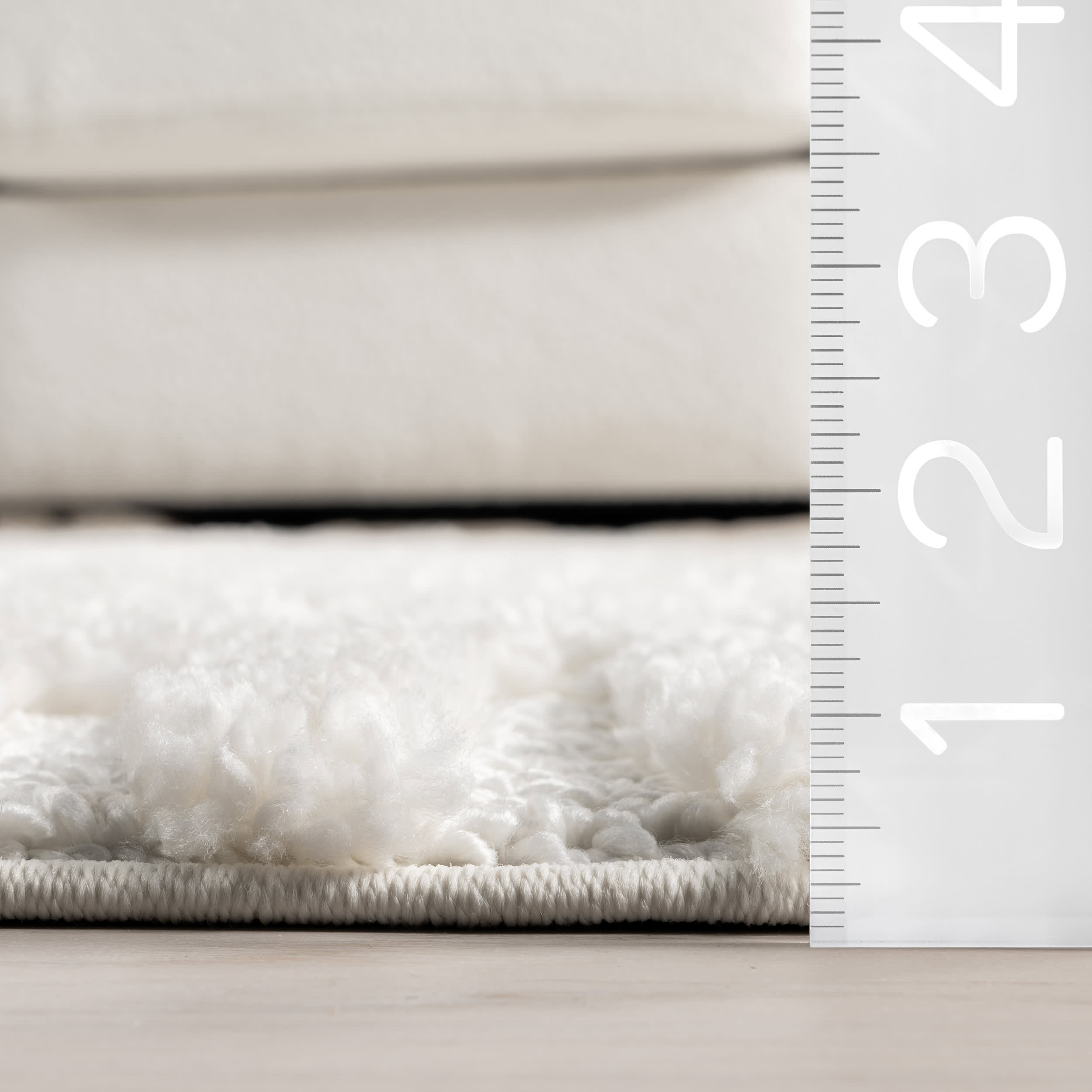 Ellie Traverse Shag Rug - Soft Fluffy Ivory Area Rug for Living Room, Bedroom, Nursery - Plush & Cozy Home Decor